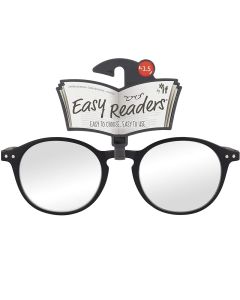 Easy Readers - Round Melal Black (+2.5)
