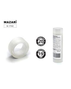 Скотч Mazari 19мм х 20м, 35мкм прозрачный